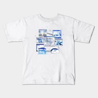 Cyber Angel Cybercore Design Kids T-Shirt